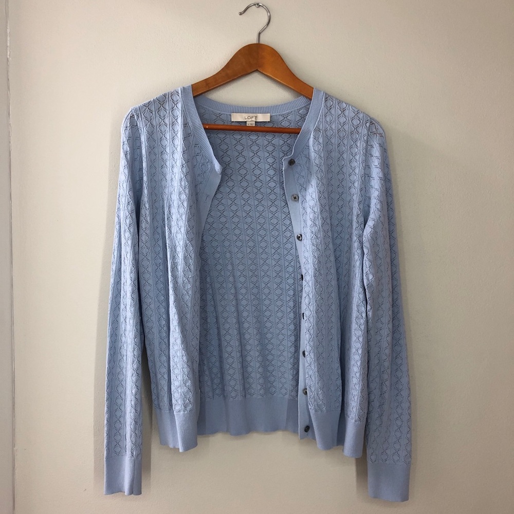 Light Blue Lace Cardigan